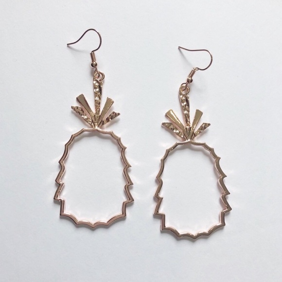 {Last Pair} Pineapple Earrings - Picture 4 of 5